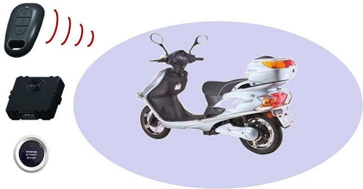 電動(dòng)摩托車(chē)一鍵啟動(dòng)PKE